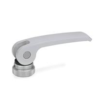 GN 927.4 Clamping Lever with Eccentrical Cam with Internal Thread Contact Plate Plastic